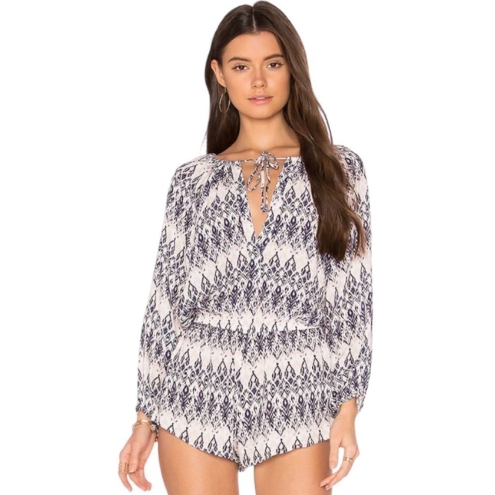 Eberjey Rumba Reed Romper Blue And Pink Size S/M